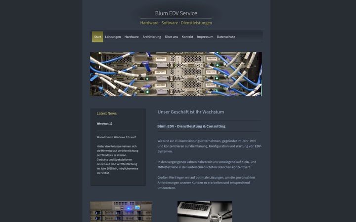 Captură de ecran a blum-branchensoftware.de
