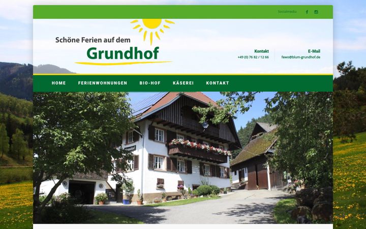 Screenshot of blum-grundhof.de