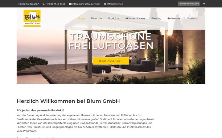 Screenshot of blum-schreinerei.de