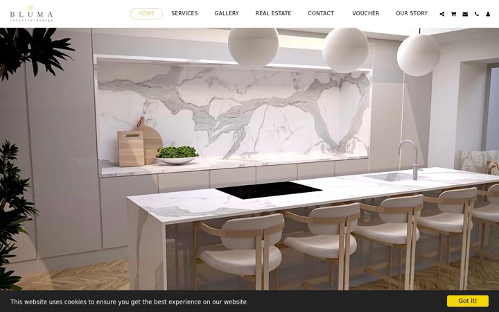 Screenshot of bluma.ie