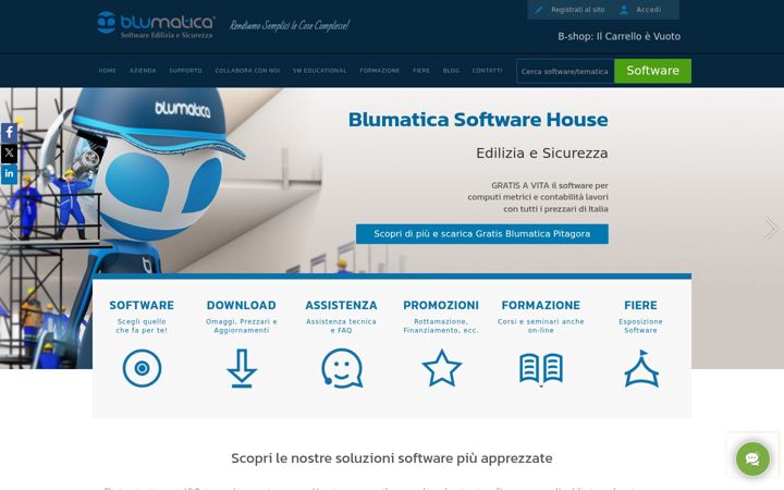 Captură de ecran a blumatica.it