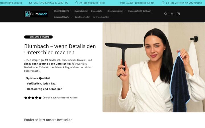 Screenshot of blumbach-shop.de