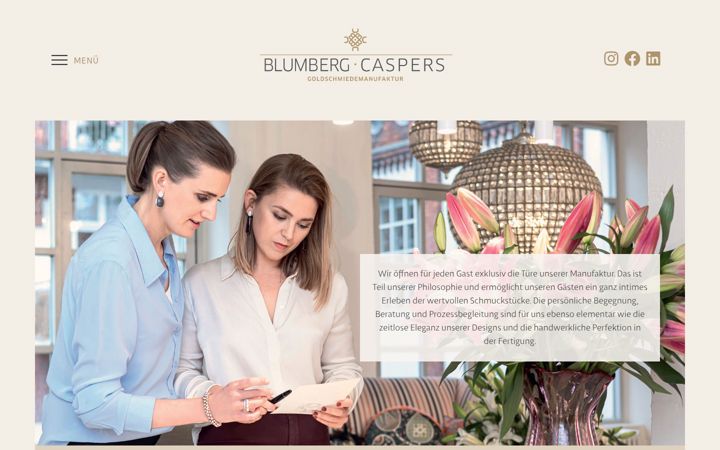 Screenshot of blumberg-caspers.de