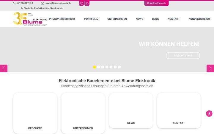 Screenshot von blume-elektronik.de