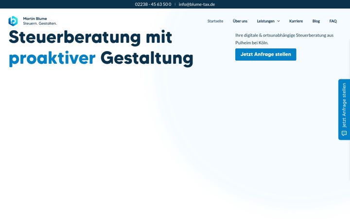 Screenshot of blume-tax.de