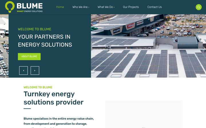 Screenshot of blume.energy