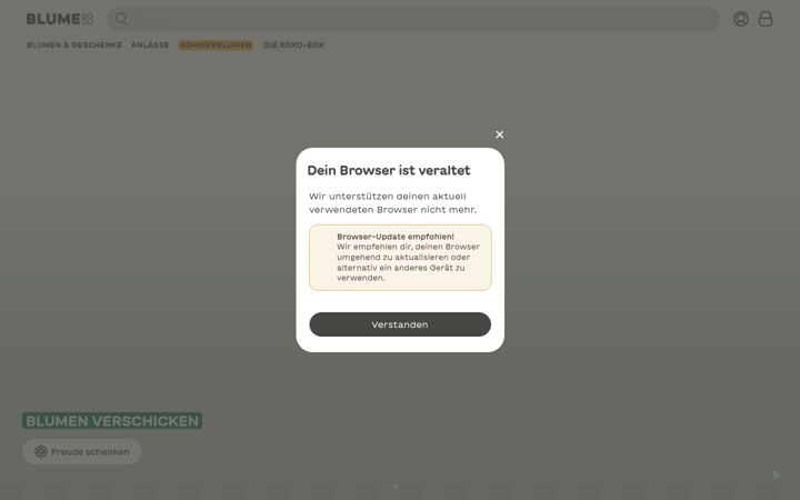 Screenshot of blume2000.at