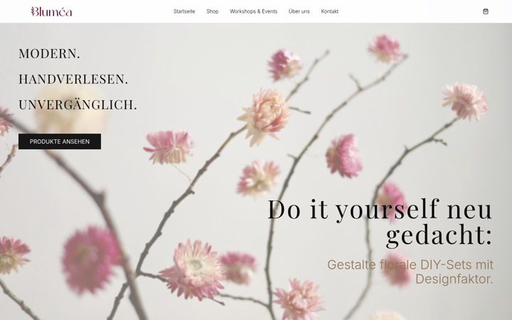 Screenshot of blumea-art.com