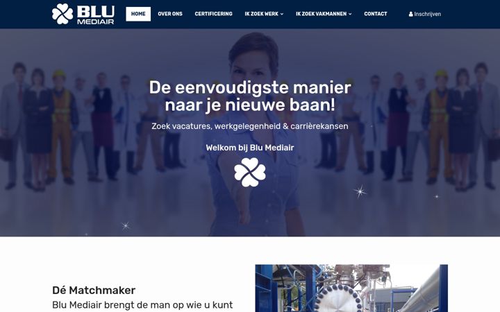 Screenshot of blumediair.nl