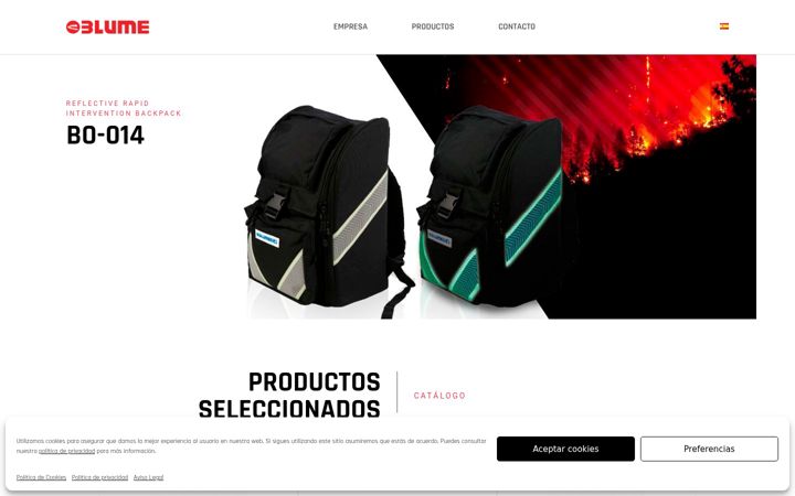 Captura de pantalla de blumekits.com