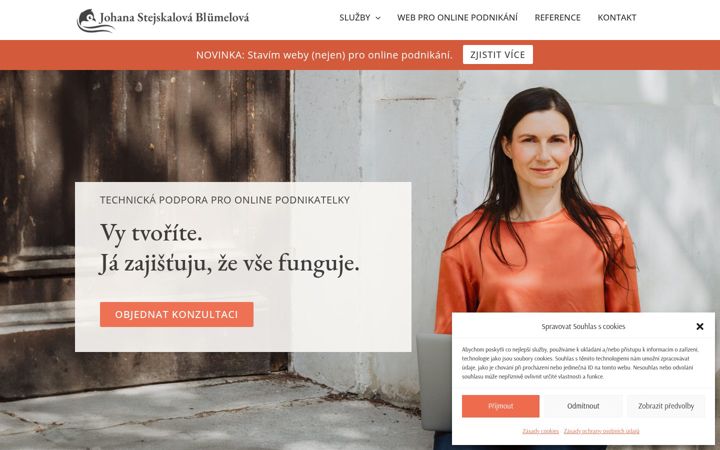 Screenshot of blumelova.cz