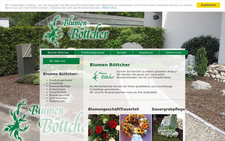 Screenshot of blumen-boettcher.de