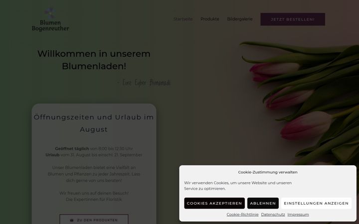 Captura de pantalla de blumen-bogenreuther.de