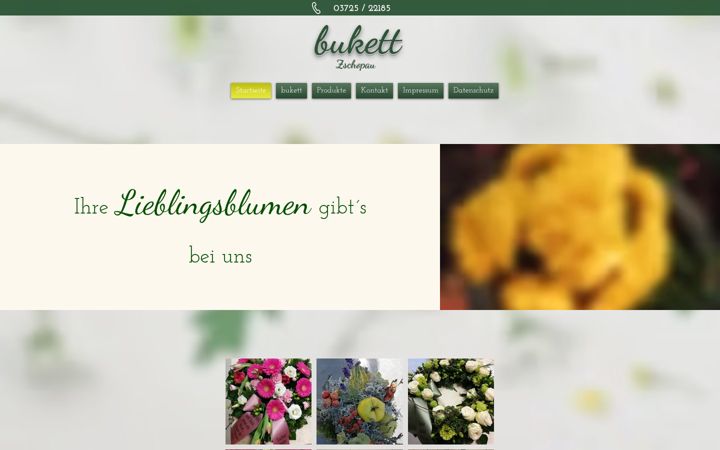 Ekraanipilt saidist blumen-bukett-zschopau.de