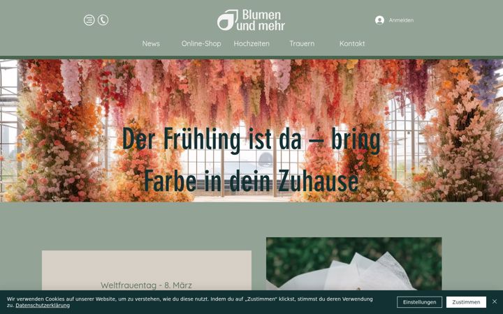 Captura de pantalla de blumen-crailsheim.de