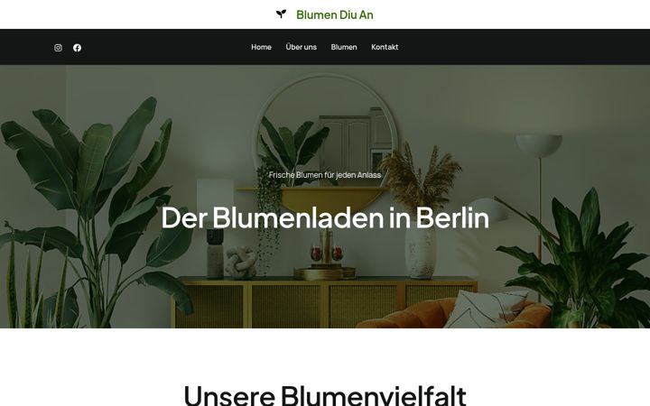 Ekraanipilt saidist blumen-diuan.de