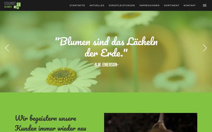 Screenshot of blumen-eckardt.de
