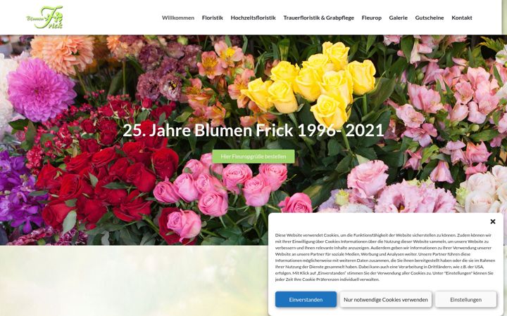 Screenshot of blumen-frick.de