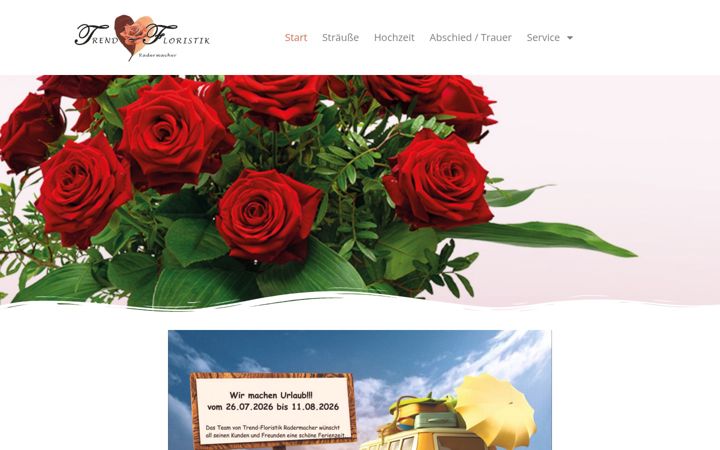 Ekraanipilt saidist blumen-froemgen.de