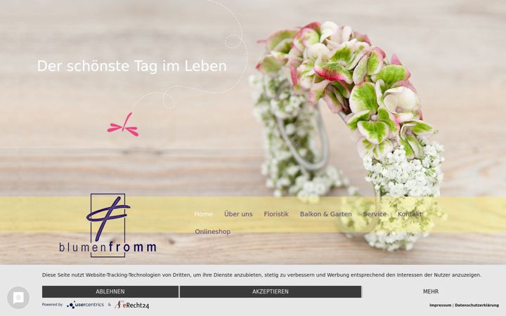 Ekraanipilt saidist blumen-fromm.de