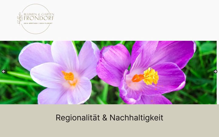 Ekraanipilt saidist blumen-frondorf.de
