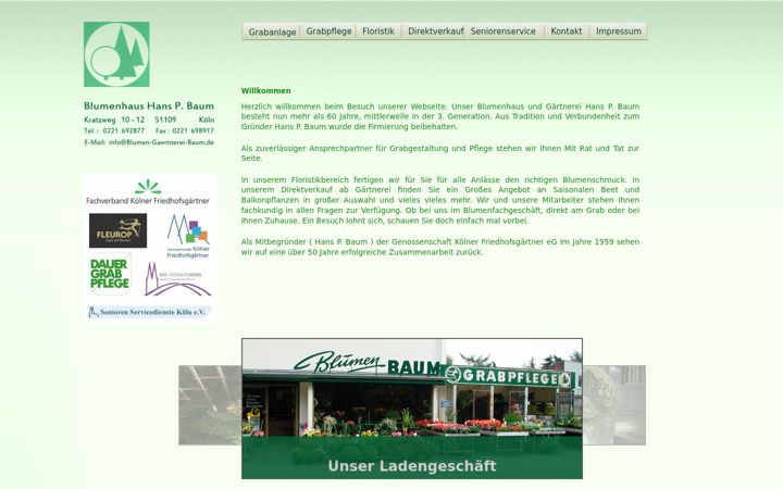 Screenshot of blumen-gaertnerei-baum.de