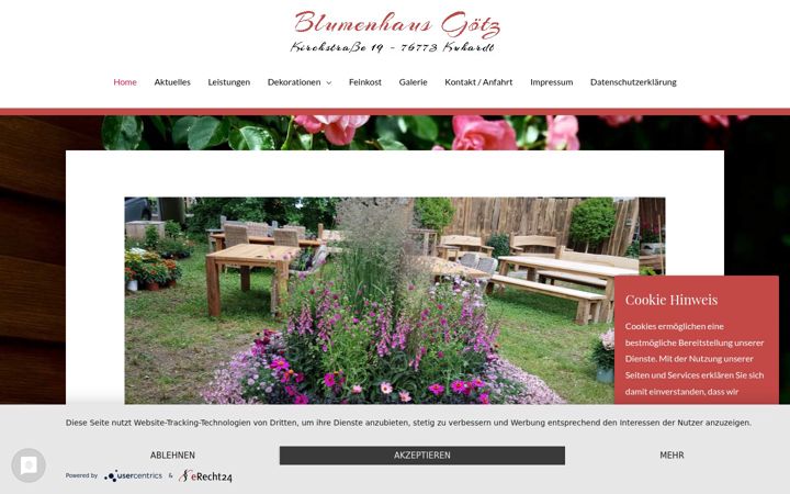 Screenshot of blumen-goetz.com