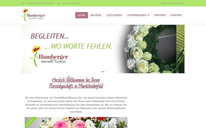 Ekrano kopija blumen-hamberger.de