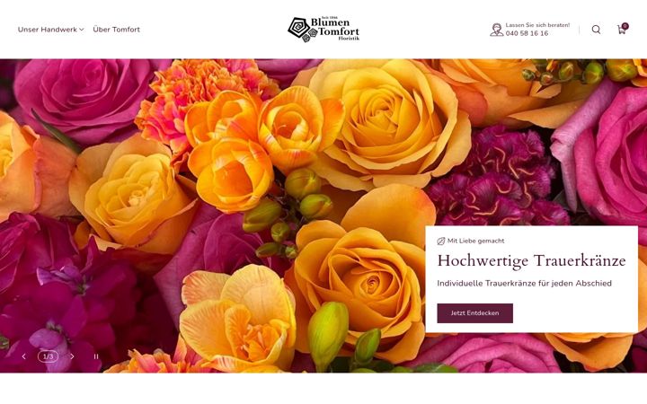 Screenshot of blumen-hamburg.com