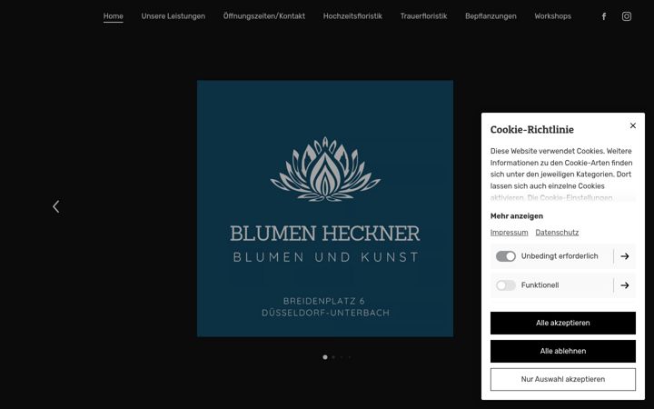 Screenshot of blumen-heckner.de