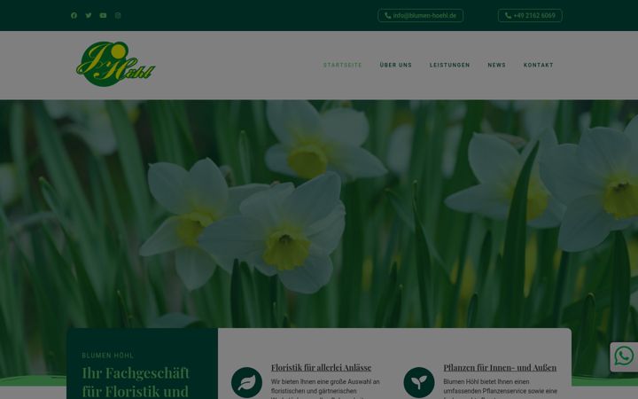 Screenshot of blumen-hoehl.de
