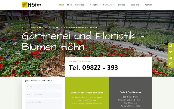 Screenshot του blumen-hoehn.de