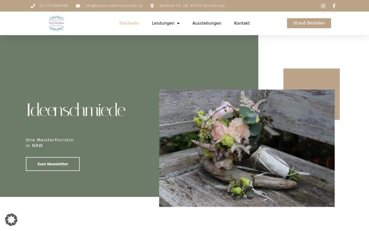 Ekrano kopija blumen-ideenschmiede.de