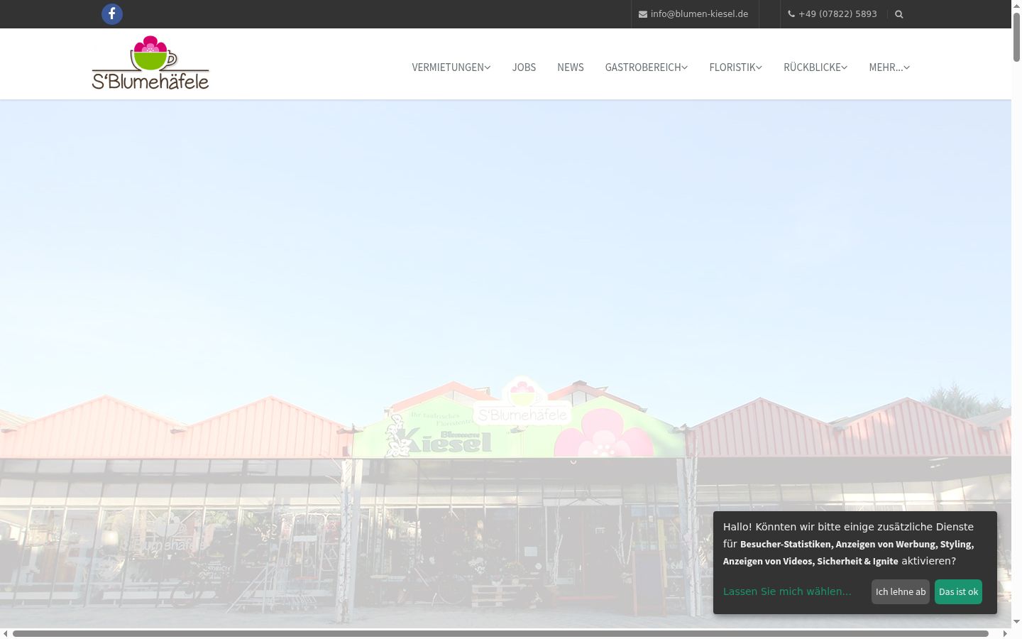 Sutikimo reklamjuostės, rodytos prieš bet kokią sąveiką, ekrano kopija