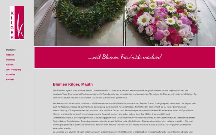 Screenshot of blumen-kilger.de