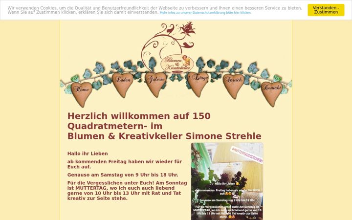 Screenshot of blumen-kreativkeller.de
