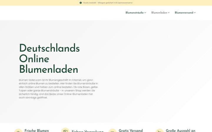 Captura de pantalla de blumen-laden.com
