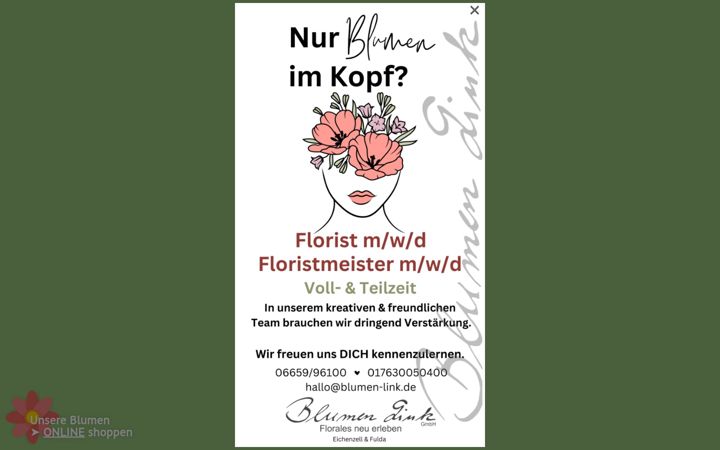 Captura de pantalla de blumen-link.de
