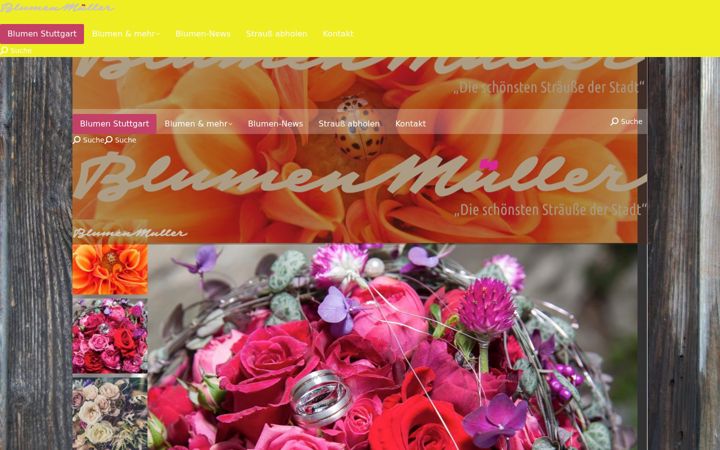 Screenshot of blumen-mueller.com