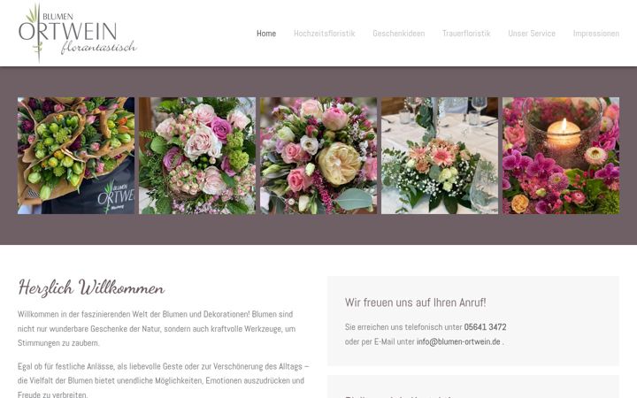 Captura de pantalla de blumen-ortwein.de