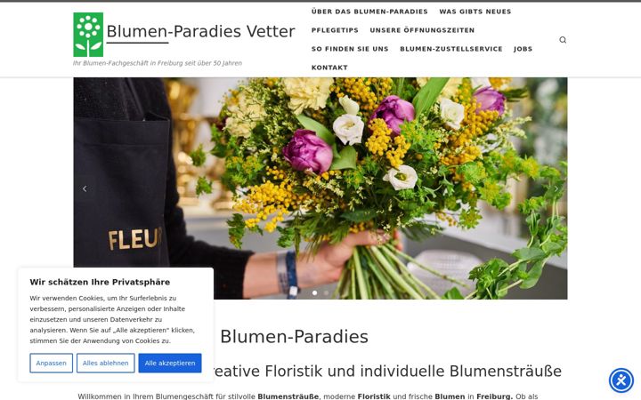 Screenshot of blumen-paradies.com