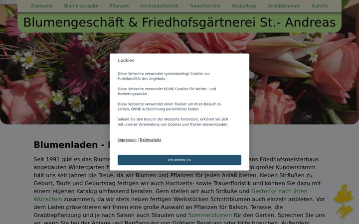 Screenshot of blumen-pflanzen-chemnitz.de