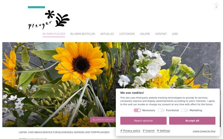 Screenshot of blumen-pleuger.de