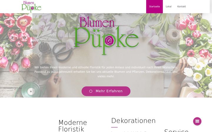 Screenshot of blumen-puepke.de
