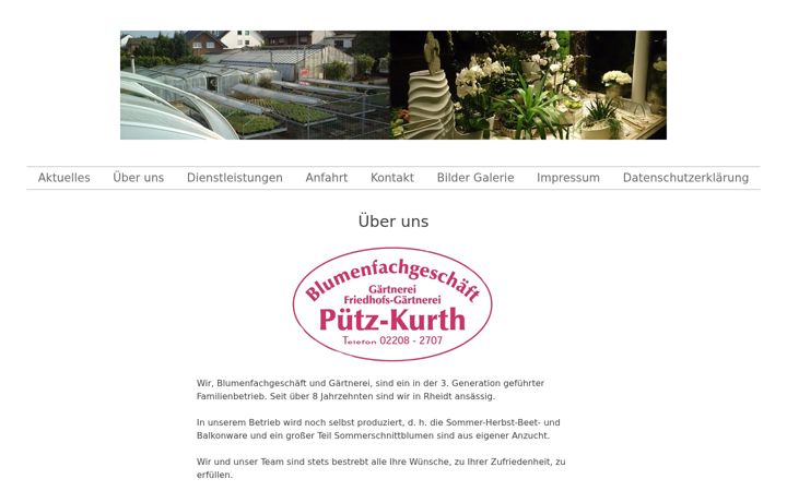 Screenshot of blumen-puetz-kurth.de