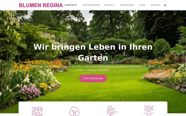 Captura de pantalla de blumen-regina.at