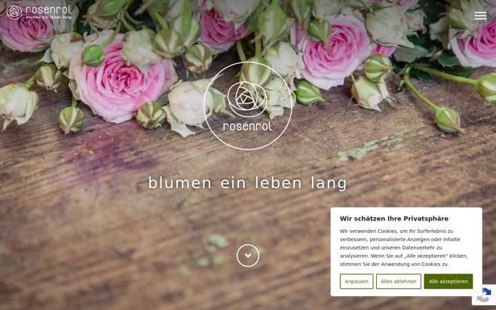 Screenshot of blumen-rosenrot.at