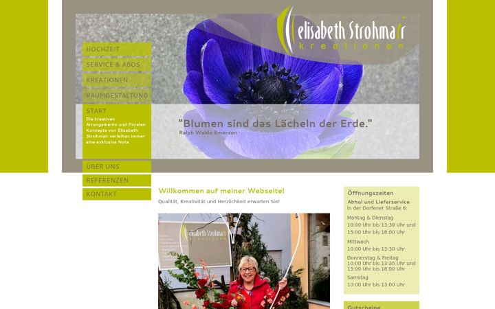 Captura de pantalla de blumen-strohmair.de