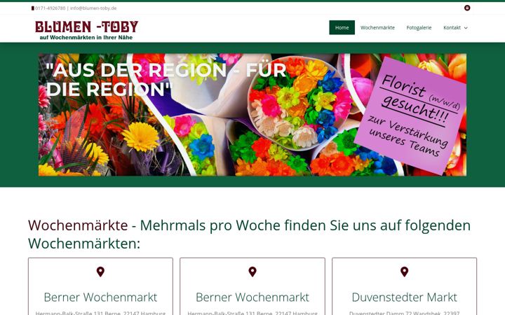 Screenshot of blumen-toby.de