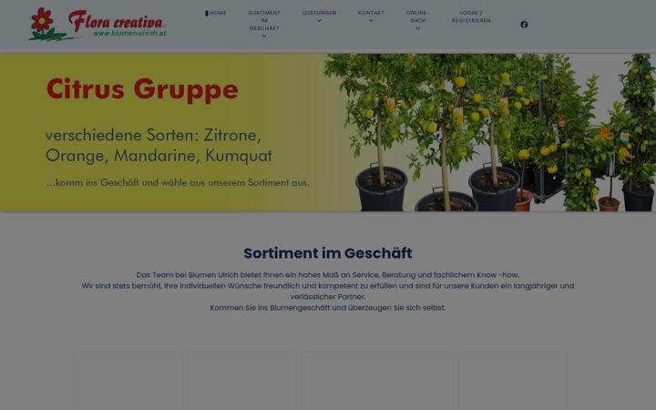 Screenshot of blumen-ulrich.at